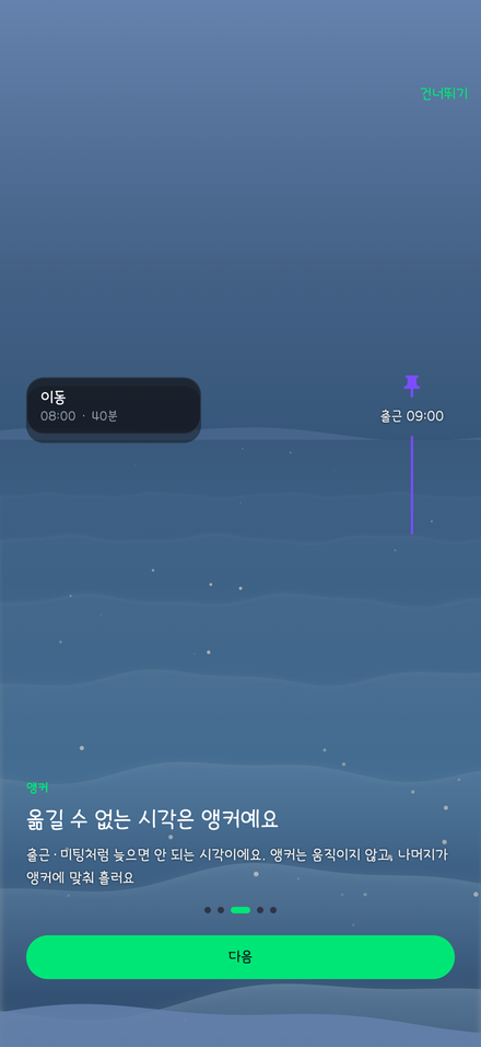 앵커를 설명하는 화면